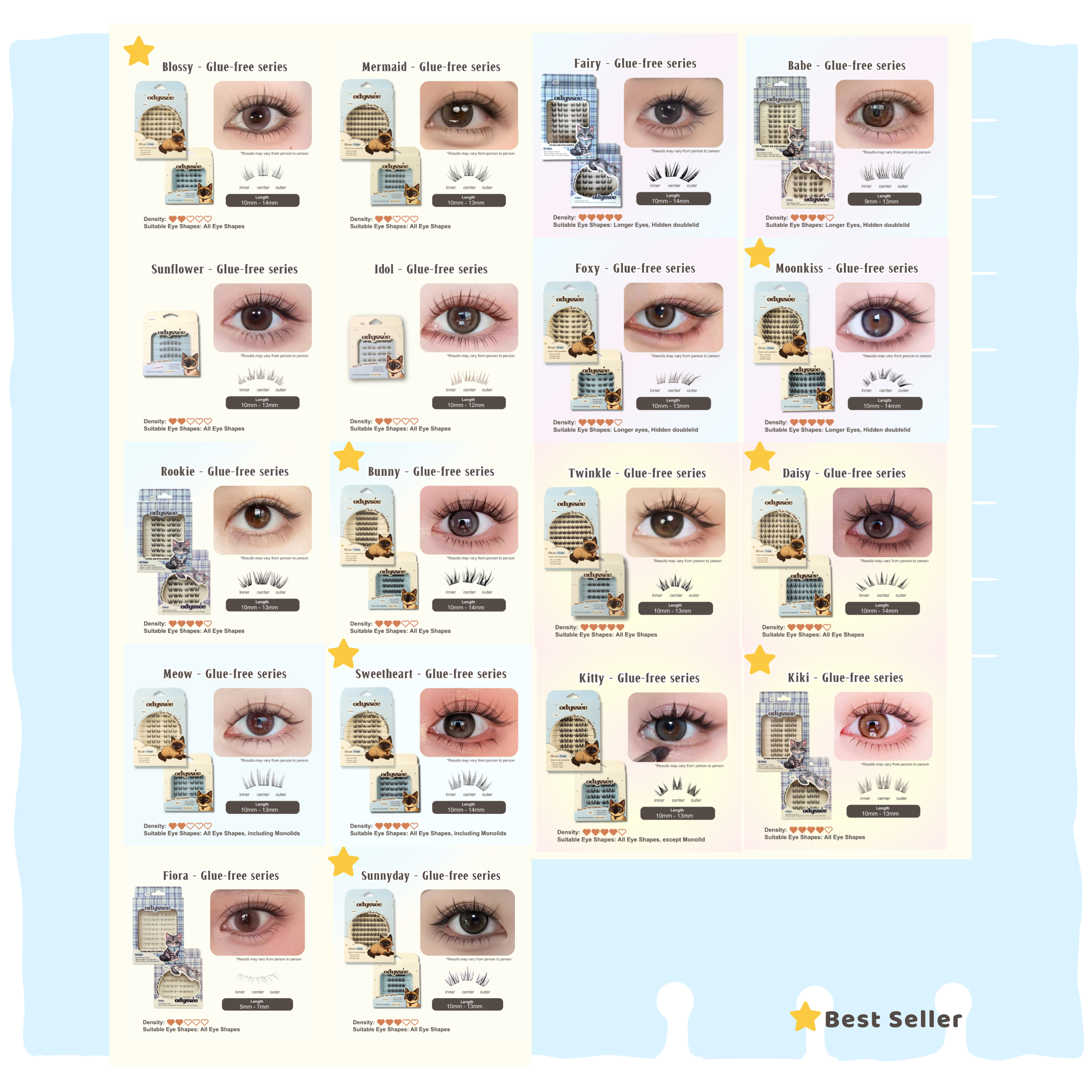 Odyssee Eyelashes - Small box | Bundle