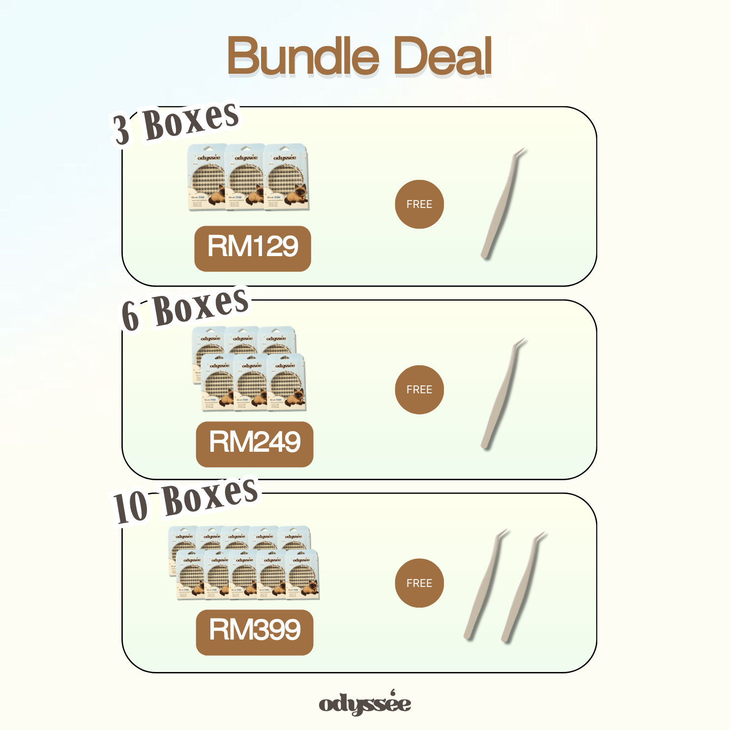 Odyssee Eyelashes - Big box | Bundle